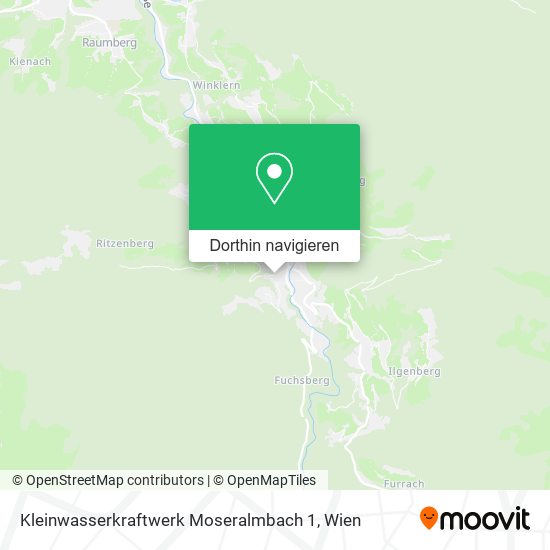 Kleinwasserkraftwerk Moseralmbach 1 Karte