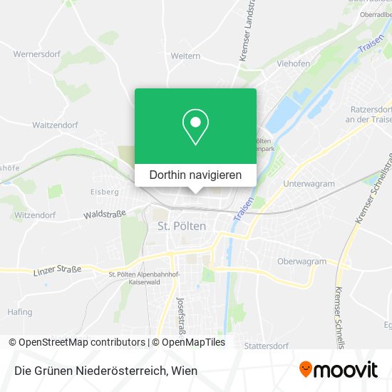 Die Grünen Niederösterreich Karte