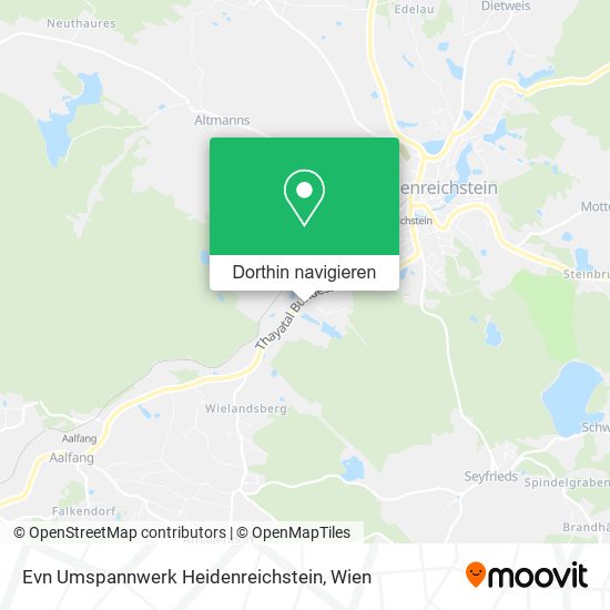 Evn Umspannwerk Heidenreichstein Karte