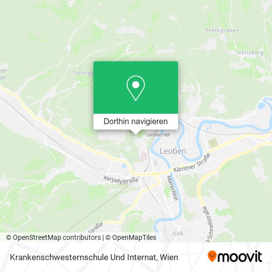 Krankenschwesternschule Und Internat Karte