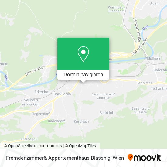 Fremdenzimmer& Appartementhaus Blassnig Karte