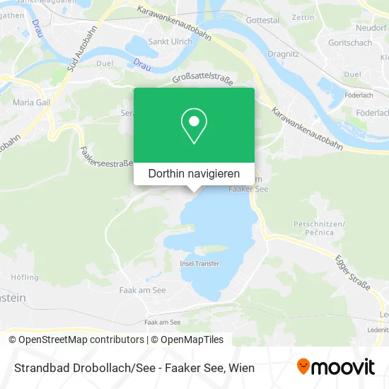Strandbad Drobollach / See - Faaker See Karte