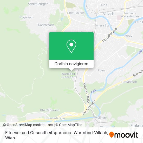 Fitness- und Gesundheitsparcours Warmbad-Villach Karte