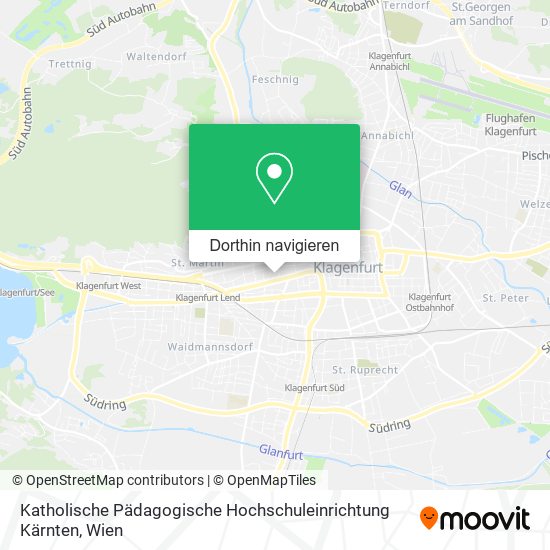 Katholische Pädagogische Hochschuleinrichtung Kärnten Karte