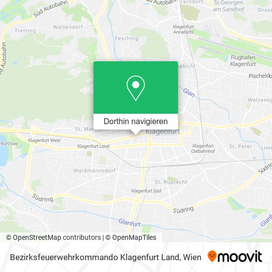 Bezirksfeuerwehrkommando Klagenfurt Land Karte