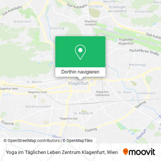 Yoga im Täglichen Leben Zentrum Klagenfurt Karte