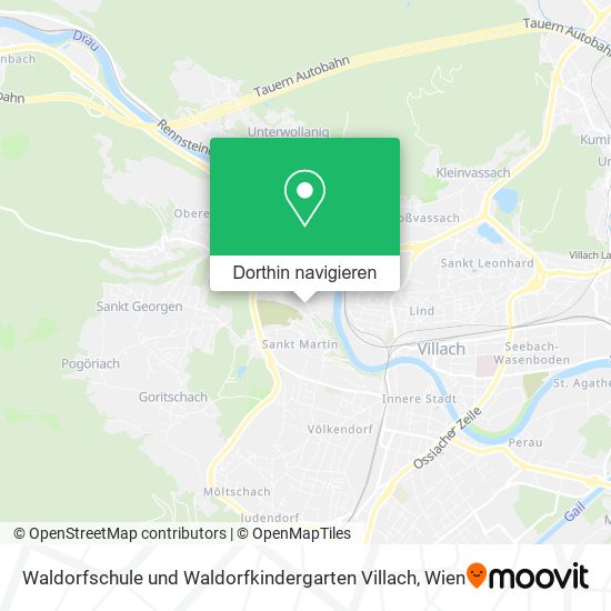 Waldorfschule und Waldorfkindergarten Villach Karte