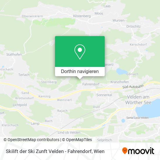 Skilift der Ski Zunft Velden - Fahrendorf Karte