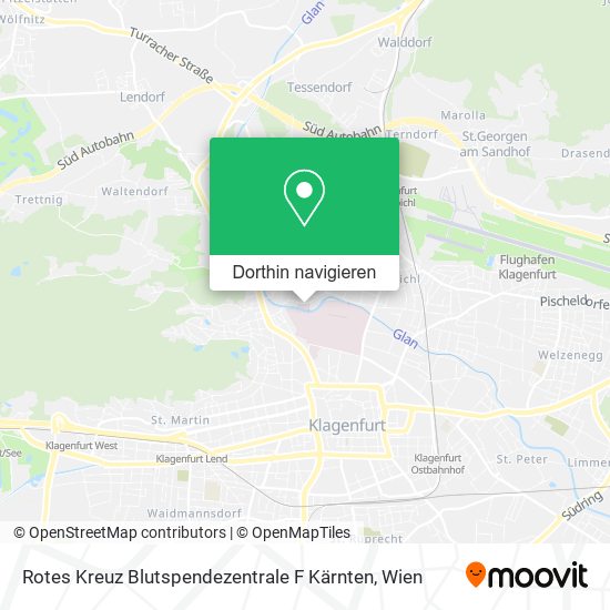 Rotes Kreuz Blutspendezentrale F Kärnten Karte