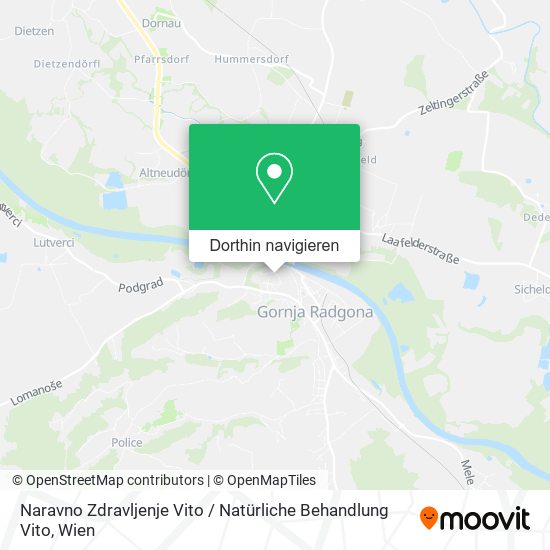 Naravno Zdravljenje Vito / Natürliche Behandlung Vito Karte