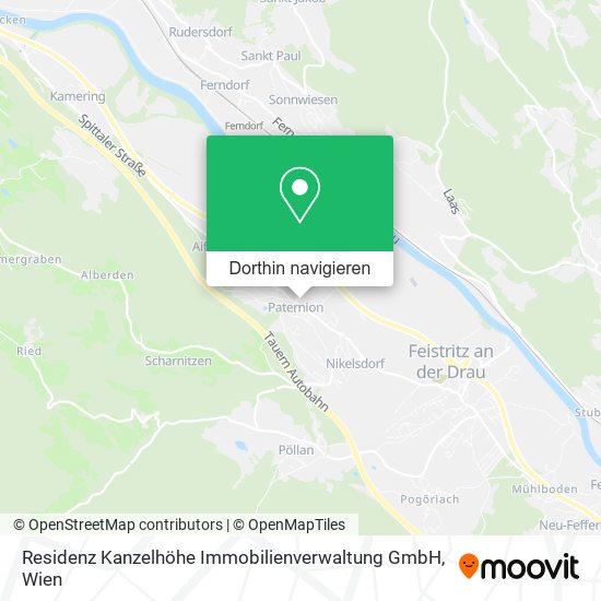 Residenz Kanzelhöhe Immobilienverwaltung GmbH Karte