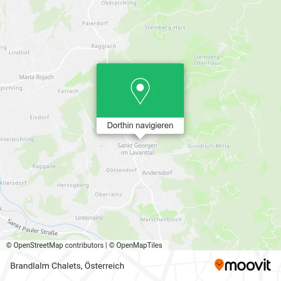 Brandlalm Chalets Karte