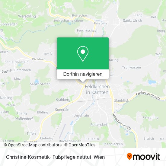 Christine-Kosmetik- Fußpflegeinstitut Karte