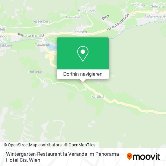 Wintergarten-Restaurant la Veranda im Panorama Hotel Cis Karte