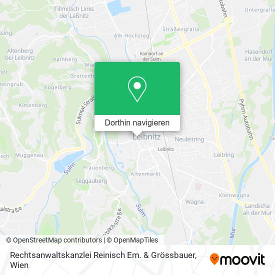 Rechtsanwaltskanzlei Reinisch Em. & Grössbauer Karte