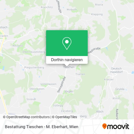 Bestattung Tieschen - M. Eberhart Karte