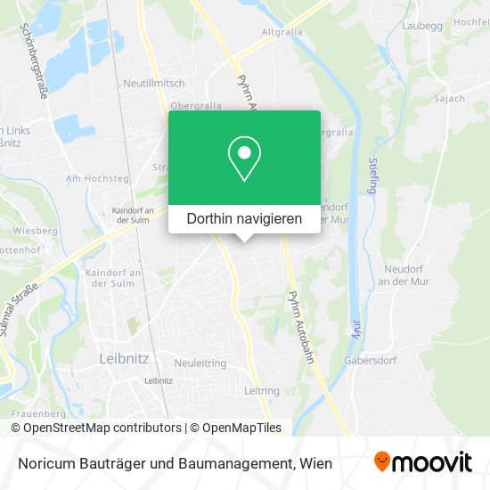 Noricum Bauträger und Baumanagement Karte