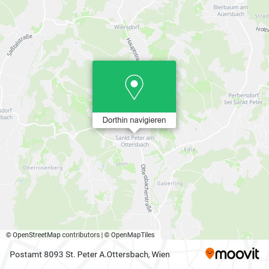 Postamt 8093 St. Peter A.Ottersbach Karte