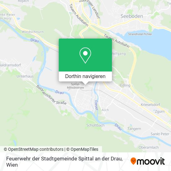 Feuerwehr der Stadtgemeinde Spittal an der Drau Karte