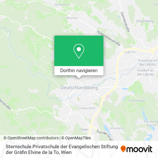 Sternschule Privatschule der Evangelischen Stiftung der Gräfin Elvine de la To Karte