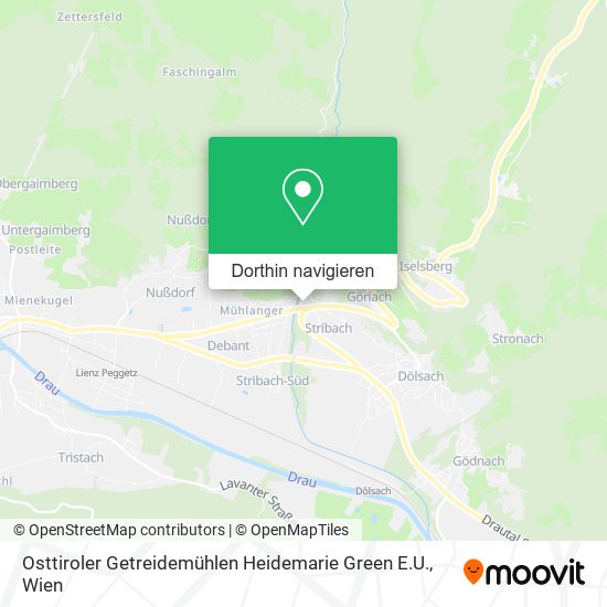Osttiroler Getreidemühlen Heidemarie Green E.U. Karte