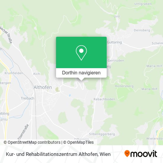 Kur- und Rehabilitationszentrum Althofen Karte