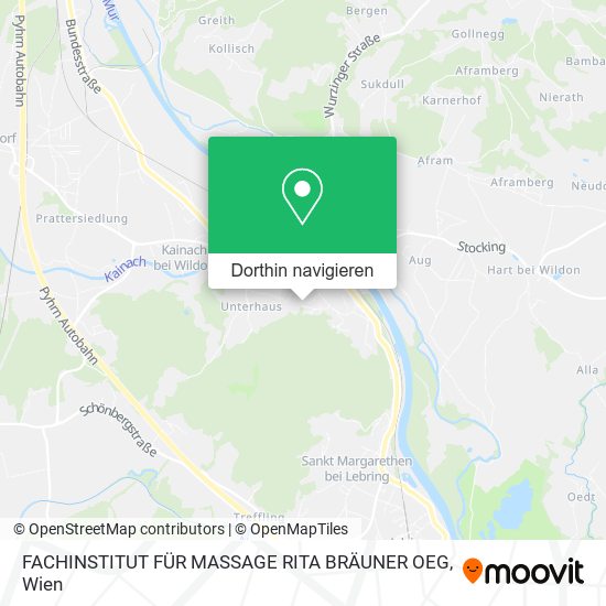 FACHINSTITUT FÜR MASSAGE RITA BRÄUNER OEG Karte