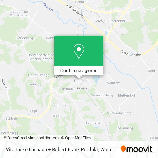 Vitaltheke Lannach + Robert Franz Produkt Karte