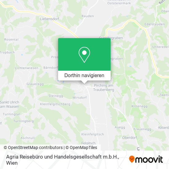 Agria Reisebüro und Handelsgesellschaft m.b.H. Karte