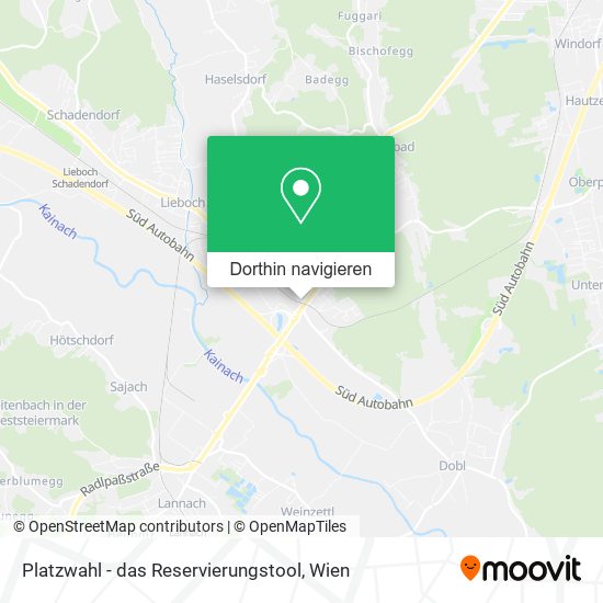 Platzwahl - das Reservierungstool Karte