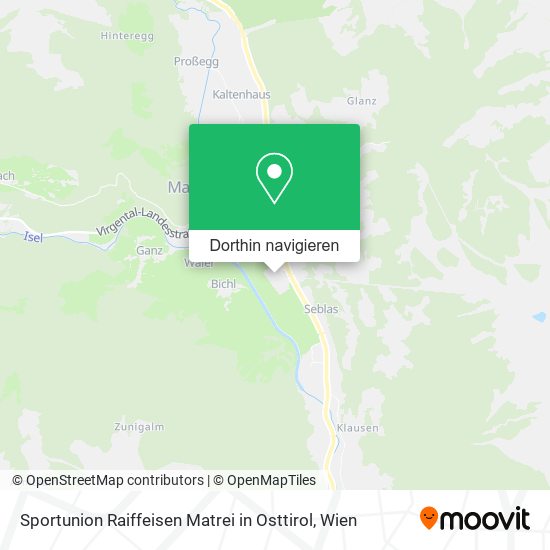 Sportunion Raiffeisen Matrei in Osttirol Karte
