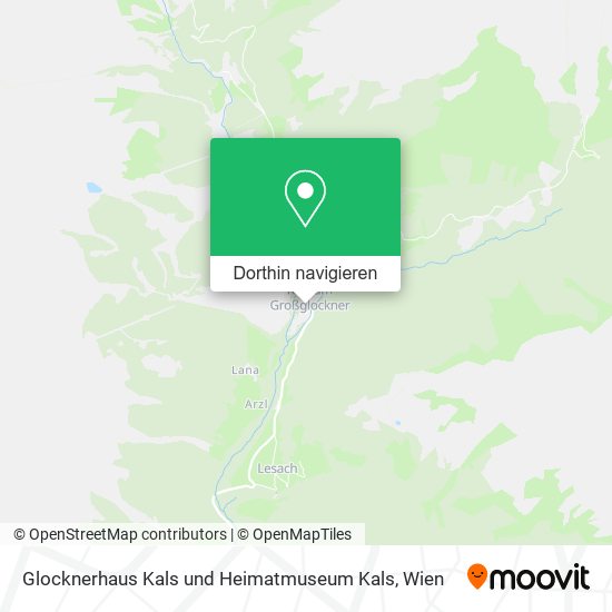Glocknerhaus Kals und Heimatmuseum Kals Karte