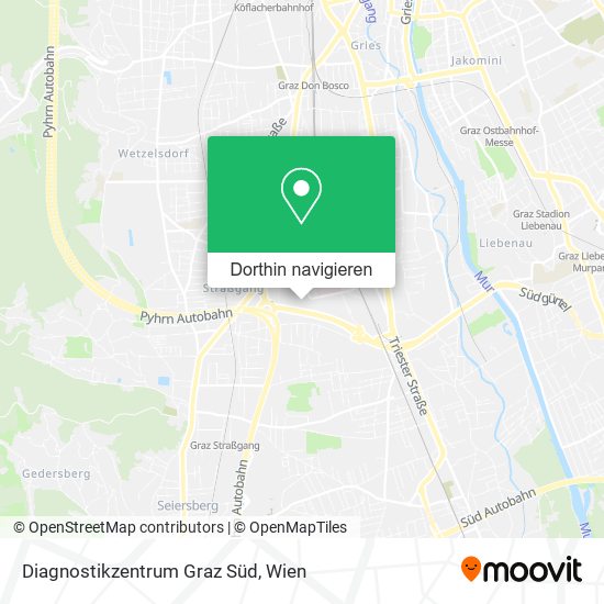 Diagnostikzentrum Graz Süd Karte