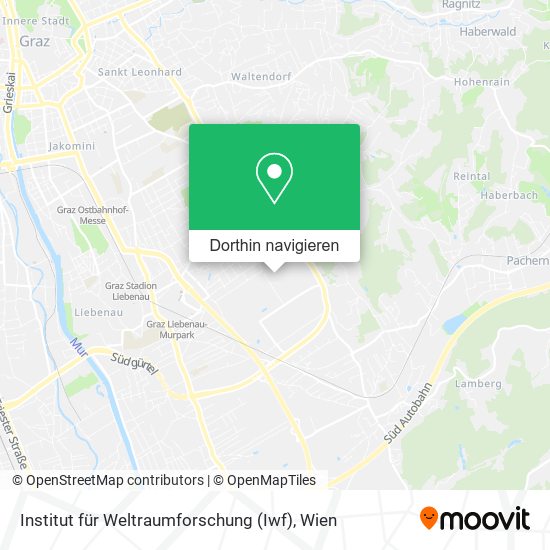 Institut für Weltraumforschung (Iwf) Karte