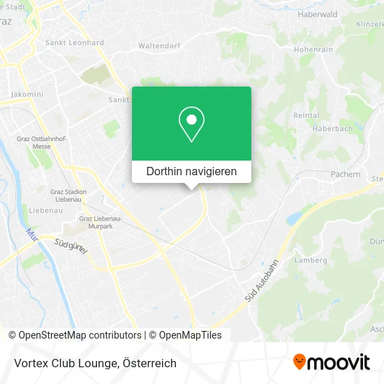 Vortex Club Lounge Karte