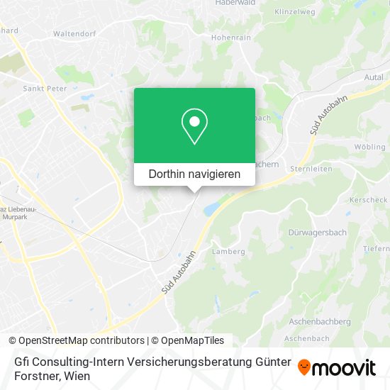 Gfi Consulting-Intern Versicherungsberatung Günter Forstner Karte