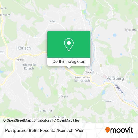 Postpartner 8582 Rosental / Kainach Karte