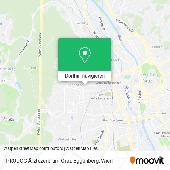 PRODOC Ärztezentrum Graz-Eggenberg Karte