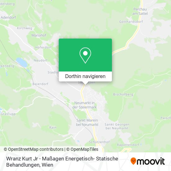 Wranz Kurt Jr - Maßagen Energetisch- Statische Behandlungen Karte