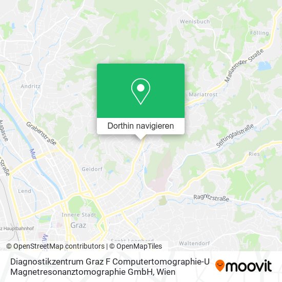 Diagnostikzentrum Graz F Computertomographie-U Magnetresonanztomographie GmbH Karte
