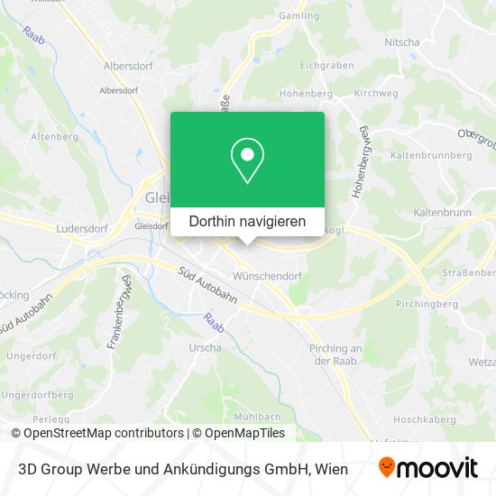 3D Group Werbe und Ankündigungs GmbH Karte