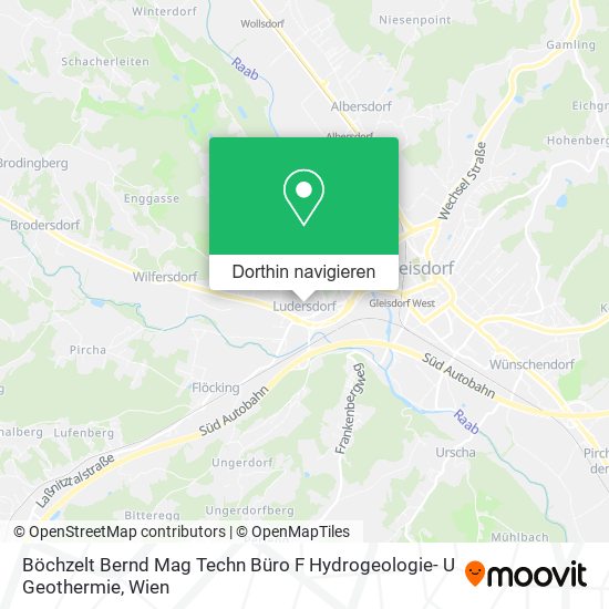 Böchzelt Bernd Mag Techn Büro F Hydrogeologie- U Geothermie Karte
