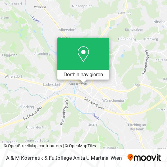 A & M Kosmetik & Fußpflege Anita U Martina Karte