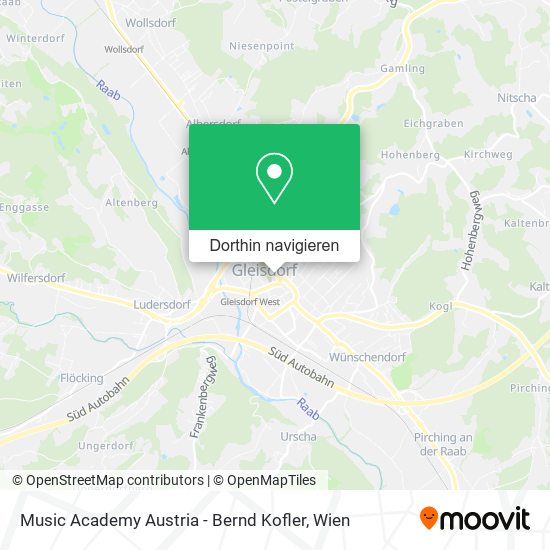 Music Academy Austria - Bernd Kofler Karte