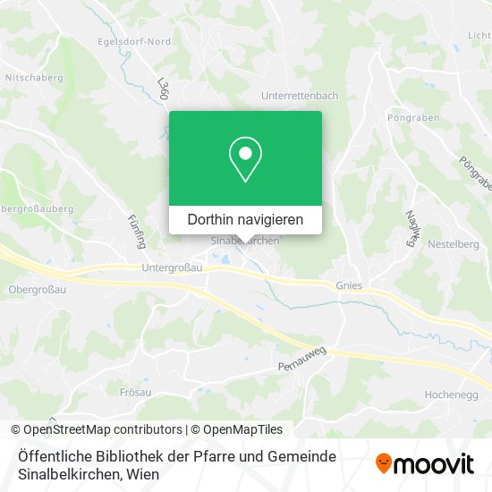 Öffentliche Bibliothek der Pfarre und Gemeinde Sinalbelkirchen Karte