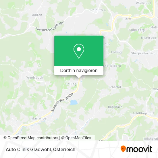 Auto Clinik Gradwohl Karte