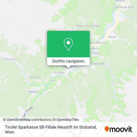 Tiroler Sparkasse SB-Filiale Neustift im Stubaital Karte