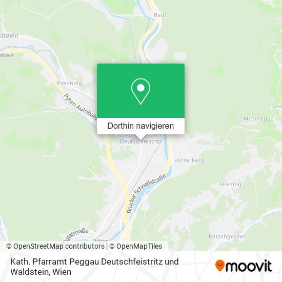 Kath. Pfarramt Peggau Deutschfeistritz und Waldstein Karte