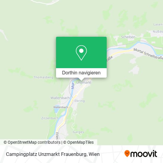Campingplatz Unzmarkt Frauenburg Karte