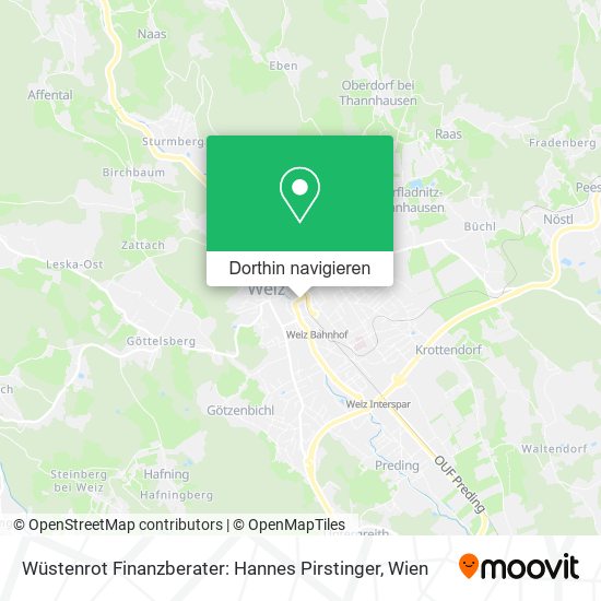 Wüstenrot Finanzberater: Hannes Pirstinger Karte